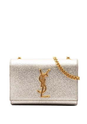Saint Laurent Pre-Owned 2015 Small Metallic Calfskin Monogram Kate crossbody bag - Gold
