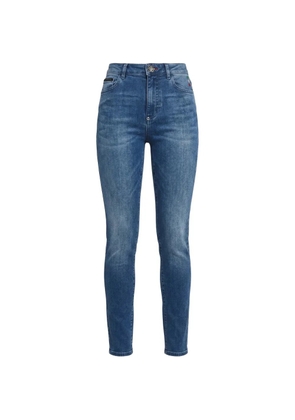 Philipp Plein high-waist jeggins - Blue