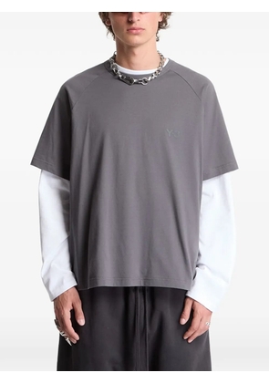 Y-3 boxy raglan-sleeve T-shirt - Grey