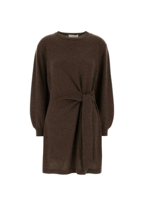Lisa Yang Abrielle tie-waist mini dress - Brown