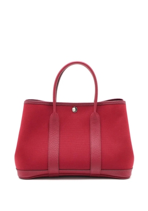 Hermès Pre-Owned 2016 Toile and Negonda Garden Party 30 tote bag - Red