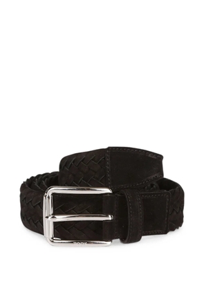 Tod's braided suede belt - Brown