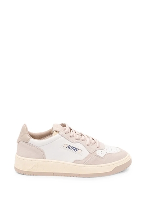 Autry panelled leather sneakers - Neutrals