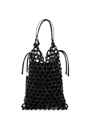 STAUD Karla pearl-embellished tote bag - Black