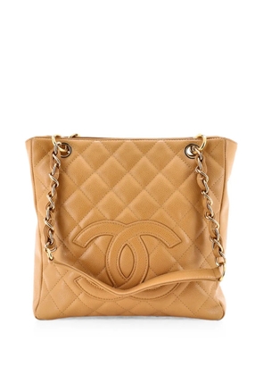 CHANEL Pre-Owned Petite Shopping Quilted Caviar tote bag - Neutrals