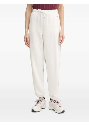 Gant logo-embroidered track pants - White