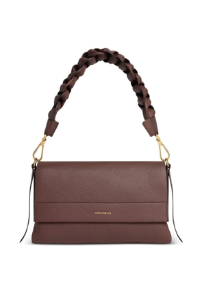 Coccinelle small Boheme braided-handle tote bag - Red