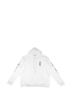 Chrome Hearts foil-print hoodie - White