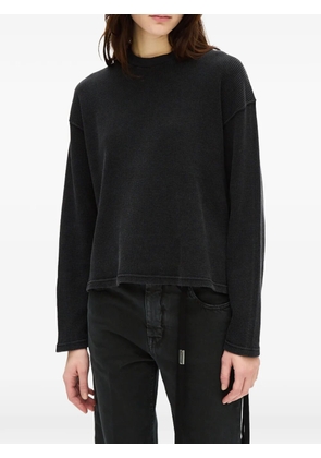 Ann Demeulemeester Nikita graphic-print long-sleeve T-shirt - Black