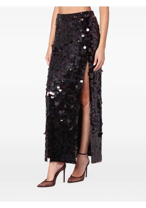 P.A.R.O.S.H. sequin-embellished maxi skirt - Brown
