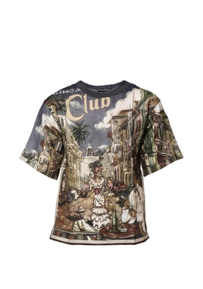 Dolce & Gabbana graphic-print T-shirt - Blue