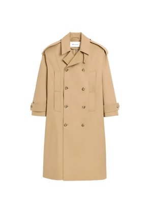 AMI Paris cotton trench coat - Neutrals
