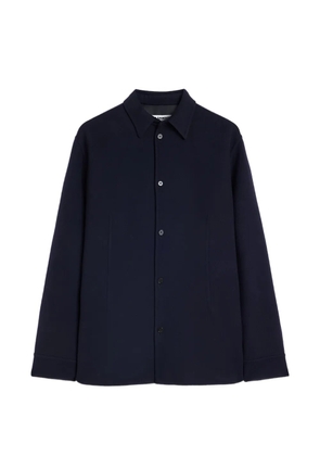 Jil Sander double-wool overshirt - Blue