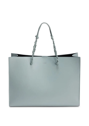 Jil Sander Tangle knotted leather tote bag - Blue