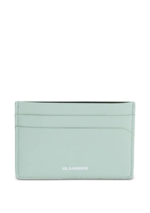 Jil Sander logo-embossed card holder - Green
