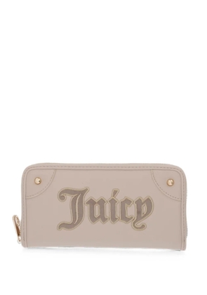 Juicy Couture Candy logo-patch zip-around wallet - Neutrals