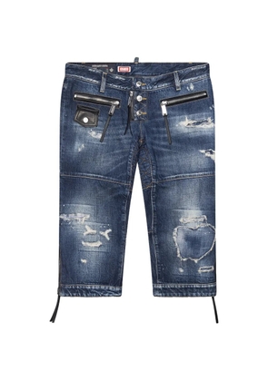 DSQUARED2 distressed-effect biker jeans - Blue