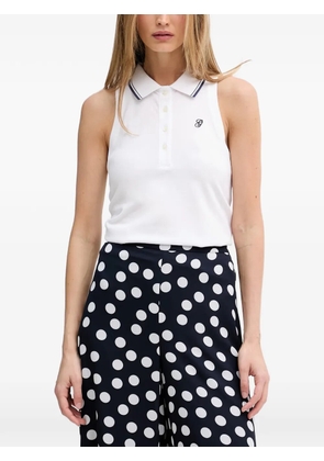 Gant sleeveless polo top - White