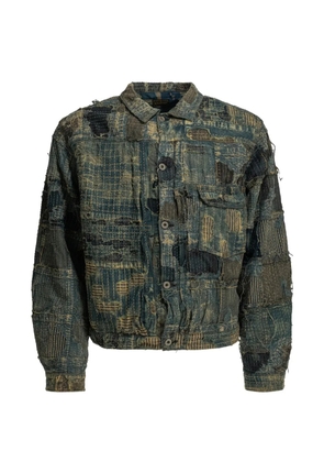 KAPITAL Boro patchwork denim jacket - Blue