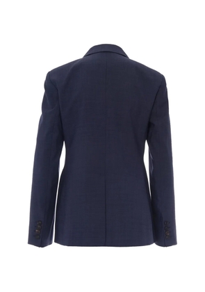 Max Mara double-breasted virgin-wool blazer - Blue