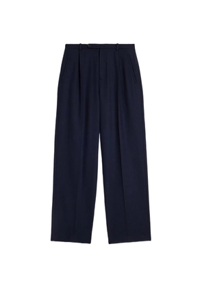 Jil Sander wool flannel trousers - Blue