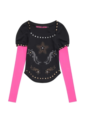 Chopova Lowena Janine stud-embellished top - Black