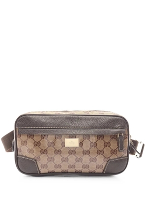 Gucci Pre-Owned 2000s GG Crystal belt bag - Brown