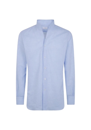 Mazzarelli mandarin-collar long-sleeves shirt - Blue