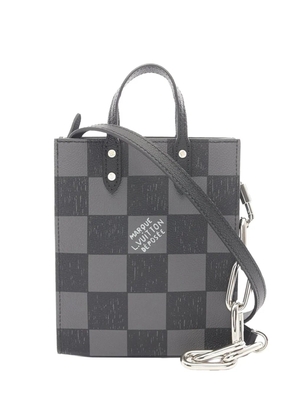 Louis Vuitton Pre-Owned 2020-2021 Damier Checkerboard Sac Plat XS satchel - Black