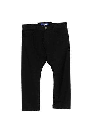 Junya Watanabe MAN low-rise turn-up cuff trousers - Black