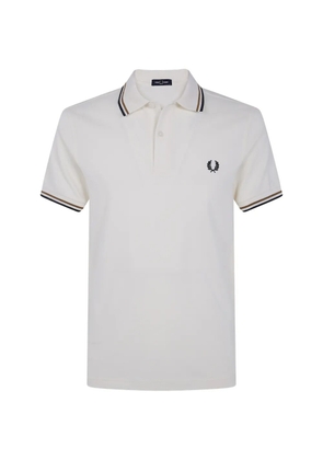 Fred Perry embroidered-logo polo shirt - Neutrals