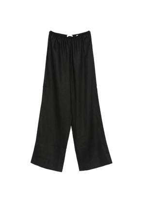 DÔEN Lavon wide-leg linen trousers - Black