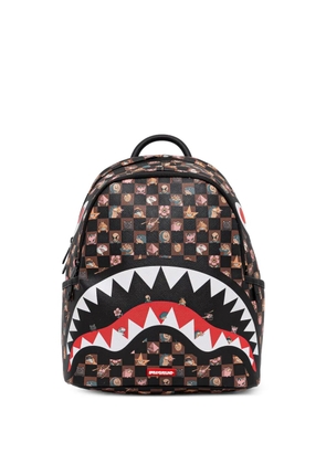 Sprayground check-print shark-mouth backpack - Black