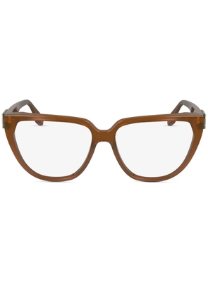 Victoria Beckham Eyewear rectangle-frame glasses - Brown