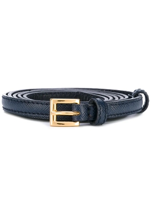 Prada thin leather belt - Blue