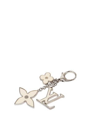Louis Vuitton Pre-Owned 2011 Silver Plated Fleur de Epi Bag Charm key chain