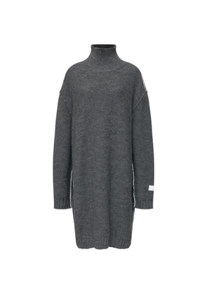 MM6 Maison Margiela high-neck knitted midi dress - Grey