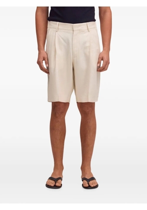 NN07 Kay Panama Weave shorts - Neutrals