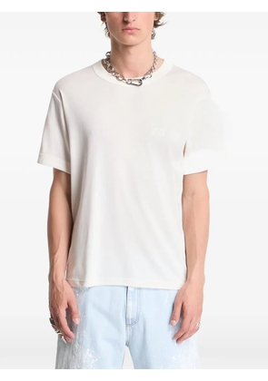 Y-3 logo-print short-sleeve T-shirt - White