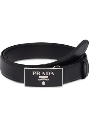 Prada square buckle belt - Black