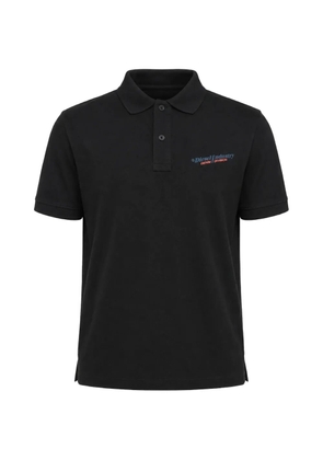Diesel logo-print polo shirt - Black