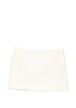 A.M.G. welt-pockets mini skirt - Neutrals