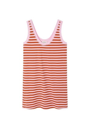 American Vintage Gixy striped mini dress - Red