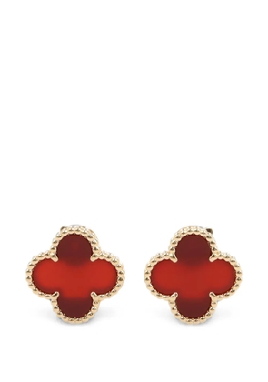 Van Cleef & Arpels Pre-Owned 2010s Vintage Alhambra carnelian earrings - Gold
