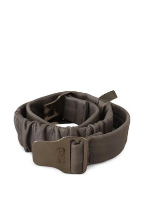 Costume National gathered leather belt - Grey