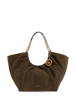 Michael Michael Kors large Indie chain-link leather tote bag - Green