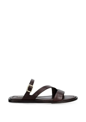 Gant buckle-fastening leather sandals - Brown