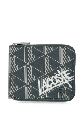 Lacoste monogram-print logo-print wallet - Green