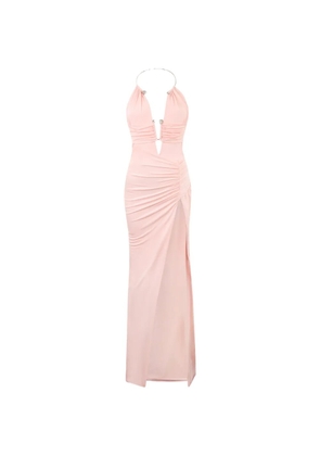 Philipp Plein skull piercing long dress - Pink