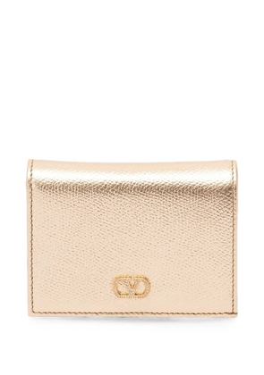 Valentino Garavani VLogo Signature leather wallet - Gold